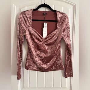 Express Crushed Velvet Top